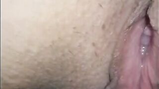 Creampie Dessert after Nylons Fuck