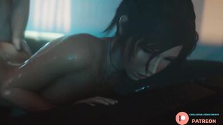 LARA CROFT ENJOYED A SWEET CREAMPIE IN ASS - BEST ANAL 3D HENTAI ANIMATION LARA CROFT 4K 60 FPS