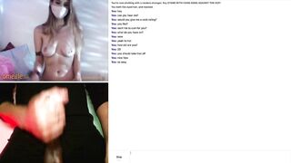 A Hot Masked Teen Strips out of her Lingerie on Omegle