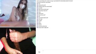 A Hot Masked Teen Strips out of her Lingerie on Omegle