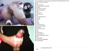 A Hot Masked Teen Strips out of her Lingerie on Omegle