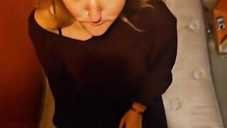 Submissive gets used. rough fuck. Creampie