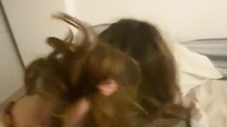 Playful 22 year old slut gets cum while I fuck her hard