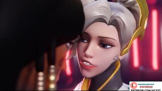 WIDOWMAKER FUTA GETTING BLOWJOB WROM MERCY AND PHARAH - OVERWATCH FUTANARI HENTAI 3D ANIMATED 60FPS