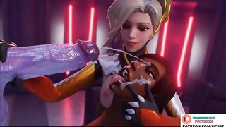 WIDOWMAKER FUTA GETTING BLOWJOB WROM MERCY AND PHARAH - OVERWATCH FUTANARI HENTAI 3D ANIMATED 60FPS