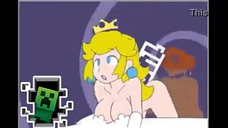 Mario Bros, undermining Peach's ass ft trap by creeper