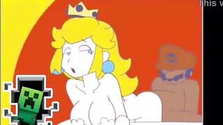 Mario Bros, undermining Peach's ass ft trap by creeper