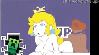 Mario Bros, undermining Peach's ass ft trap by creeper