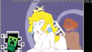 Mario Bros, undermining Peach's ass ft trap by creeper