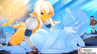 TWO FUTANARI SLIME GIRL CUTE ANAL FUCKING HENTAI STORY - HOTTEST GELY FUTA GIRL HENTAI ANIMATION