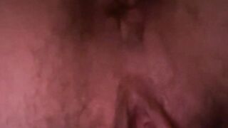 Back view wet pussy loud farts and squirting