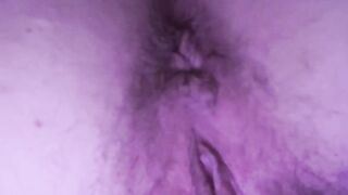 Back view wet pussy loud farts and squirting