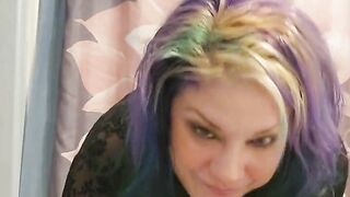 MILF SEXY FEMALE WEARING LACE GREEN HAIR LATINA