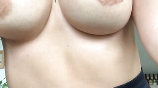 hot colombian girl show off big tits on tiktok.