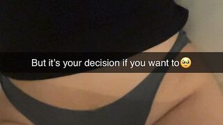 Cheerleader wants to fuck classmate in school Snapchat