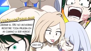 Deku gets sucked on the beach Hado and toga - My hero academy