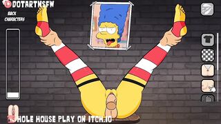 Marge Simpsons Leg Spread Glory Hole Bondage BDSM Creampie - Hole House