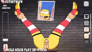 Marge Simpsons Leg Spread Glory Hole Bondage BDSM Creampie - Hole House