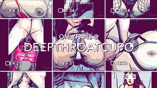 Best Deepthroat Girl on Onlyfans Hard Throat Fuck Throatpie Cum in Throat