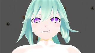 Facesitting Her Cuck While Sucking Off a Bull - MMD Animation