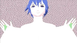 Facesitting Her Cuck While Sucking Off a Bull - MMD Animation