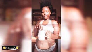 In the kitchen:Slow mornings,sunshine and tea/African realness