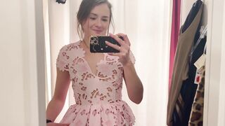 Hot Babe Trying On Sexy Outfits