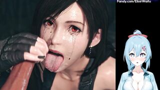 Vtuber Hantai React! Tifa Getting Sloppy