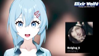 Vtuber Hantai React! Tifa Getting Sloppy