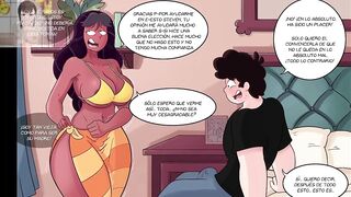 Steven universe folla con su madrastra morena milf