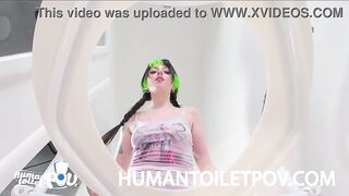 Kittycamtime Caught Off Guard by Human Toilet