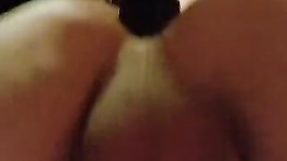 Black dildo anal sex