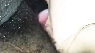 Submissive Latina Slut Interracial Blowjob and Rimjob