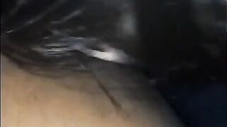 Submissive Latina Slut Interracial Blowjob and Rimjob