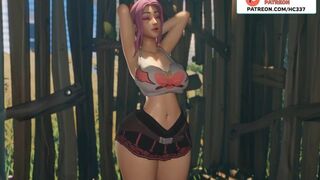 FORTNITE RUBY BUILD A BOX BUT FUTANARI PUSH HER TO FAST | FORTNITE FUTA ANIMATION 4K 60FPS