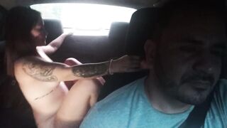 sexy latinas fuck in scissors in the uber