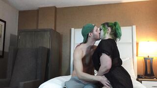 Jake Grand Kissing Hot Goth with Green Hair