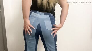 Farting in Tight Blue Jeans