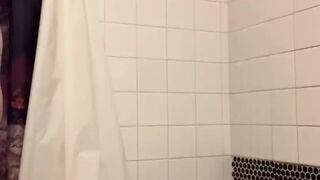 Desperately Pissing in the Shower