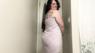 BBW Towel Drop Tease