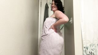 BBW Towel Drop Tease