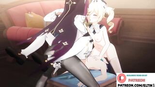 Futanari Genshin Girls Hot Fucking Trap And Getting Creampie | Futa Genshin Impact Hentai 4k 60fps