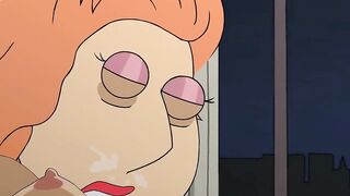 Family Guy - Lois Griffin orgy and deepthroat