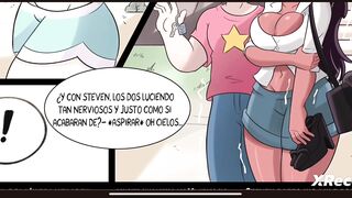 Adulto Steven tiene romance con su profesora y la folla con su enorme verga comic para adultos