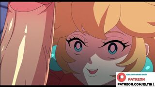 Princess Peach Help Futanari Daisy With Big Dick And Getting Creampie | Futa Mario Hentai 4k 60fps