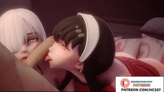 YOR FORGER ON THE SECRET BLOWJOB MISSION | SPY FAMILY HENTAI ANIMATION 4K 60FPS