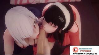 YOR FORGER ON THE SECRET BLOWJOB MISSION | SPY FAMILY HENTAI ANIMATION 4K 60FPS