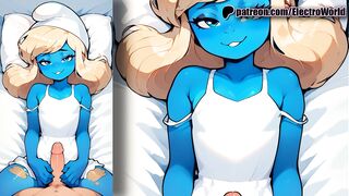 Smurfette sees white cock for the first time and wants it inside her!