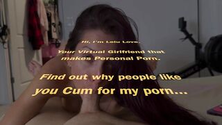 Big boobs babe sucking YOUR dick riding front & reverse cowgirl & finishing doggystyle with cumshot on her ass - Lelu Love