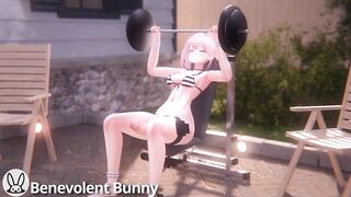 Workout Futa growth (3d animation)